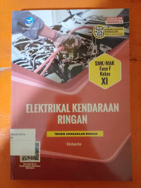 Image of ELEKTRIKAL KENDARAAN RINGAN TEKNIK KENDARAAN RINGAN SMK/MAK KELAS XI FASE F
